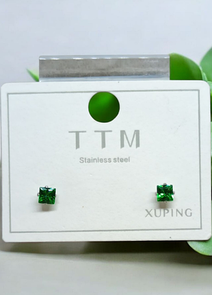 Сережки stainless steel нержавіюча сталь 3мм