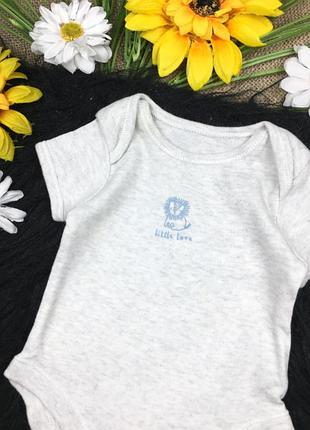 Сірий бодік на 0-3 міс 2