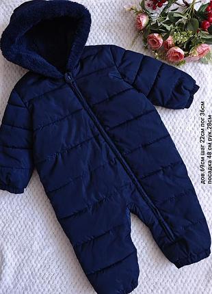 Зимний комбинезон на мальчика 12/18 м