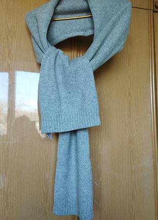 Шарф натур.вовна  ягня 30*210 gap