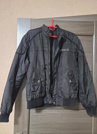 Куртка бомбер черная versace
