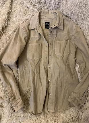 Котонова куртка zara