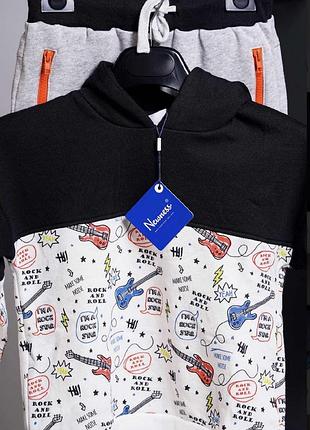 Худі для хлопчика принт музичні інструменти