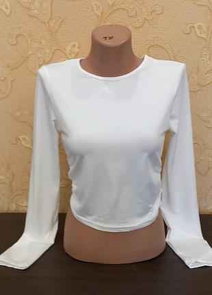 Лонгслів жіночий білий