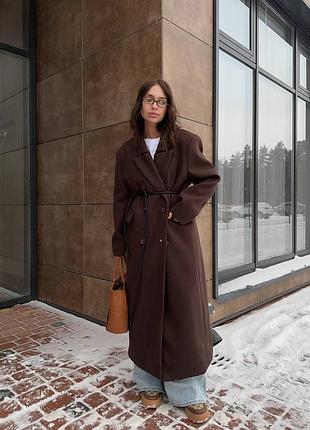 Пальто шоколад