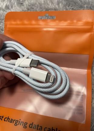 Кабель для быстрой зарядки usb-c к lightning, 20 вт pd для iphone