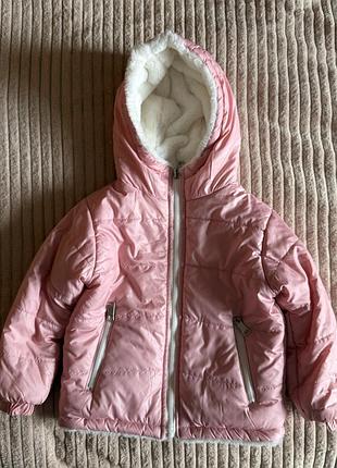 Зимова курточка для дівчинки (двостороння)
