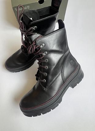 Женские демисезонные черные ботинки timberland размер 8,5 кожа