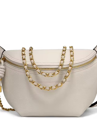 Нова поясна сумка itamood для жінок розкішна дизайнерська модна сумка через плече, натуральна шкіра