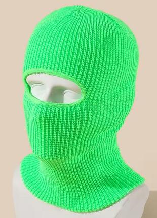 Вязана стильна балаклава