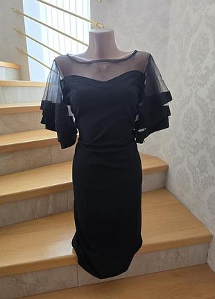 Платье праздничное черное нарядное