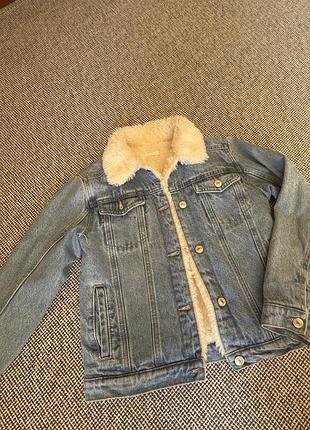 Джинсова куртка з утепленням