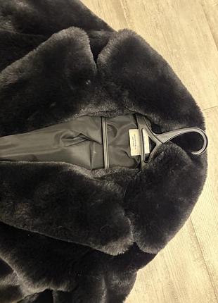 Шуба еко хутро бершка  чорна