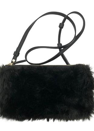 Сумочка комбинированная мехом