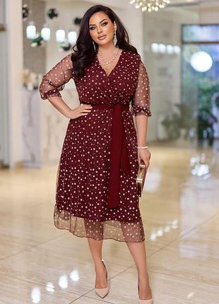 Элегантное женское платье из креп дайвинга