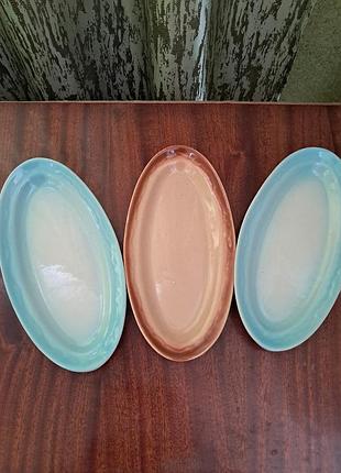 Тарелки овальной формы