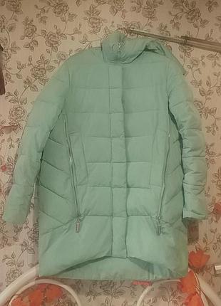 Зимова куртка у м'ятному кольорі