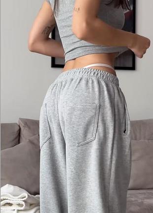 Джогери в рубчик штани на флісі на затяжках