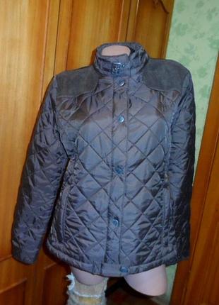 Осіння — весняна куртка crew clothing co m-l простьобана тепла