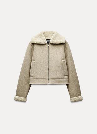 Куртка-дубленка zara оригинал р s