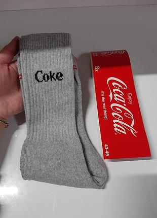 🌹чоловічі високі махрові шкарпетки coca cola💋