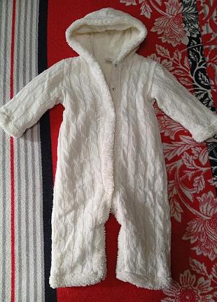 Вязаный комбинезон на меху