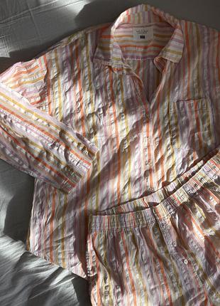 Піжама великого розміру, сорочка і шорти