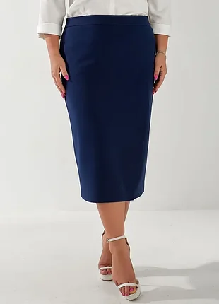 Італійська трикотажна напівовняна спідниця / 46/