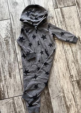 Комбінезон дитячий флісовий сірий