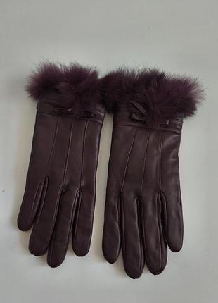 Шкіряні рукавички