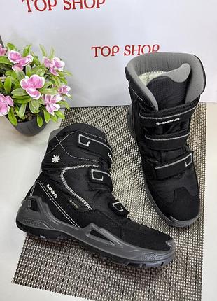 Оригинальные ботинки на липучках и мембране gore tex