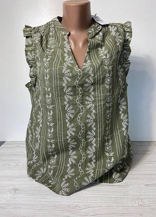 Блуза женская из хлопка от бренда nutmeg размер 14