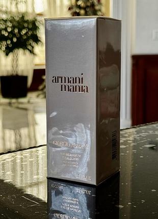 Armani mania от giorgio arman оригинал edp 75 ml (ud 338) 2007 год запечатаны