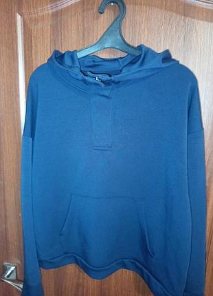 Синий женский лонгслив бренда souluxe