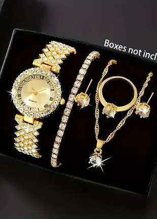 Набір прикрас з камінчиками 5 штук в подарунковій упаковці