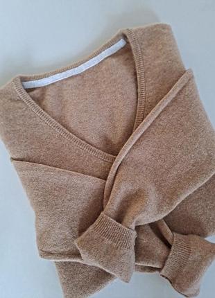 Преміум 🤎 кашемір 💯 пуловер кашеміровий светр camel manor джемпер швейцарія