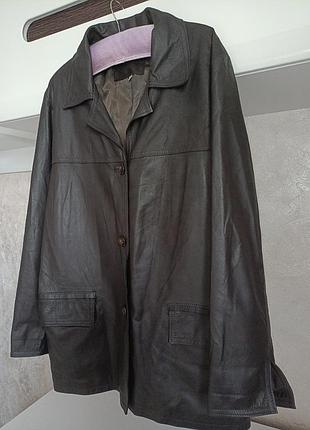 Vera pelle шкіряний шоколадний жакет