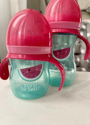 Тренувальна пляшечка з силіконовим носиком