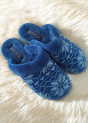 Женские теплые домашние тапочки