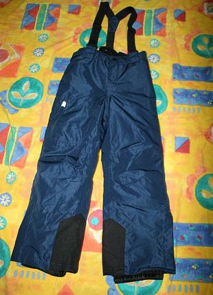 Зимові штани crivit 122–128 см, з підтяжками, утеплені