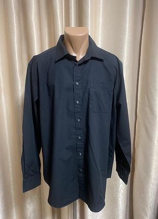 Чоловіча сорочка candy з довгим рукавом чорного кольору розмір 44