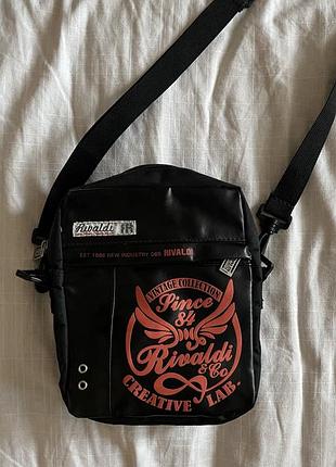 Шкіряна сумка через плече rivaldi. унісекс