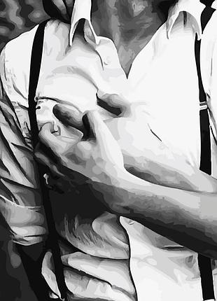 Картина по номерам с лаком в наборе в руках любви sy6306