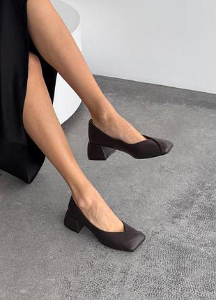 Туфельки с анатомическим носиком натур.кожа 11174