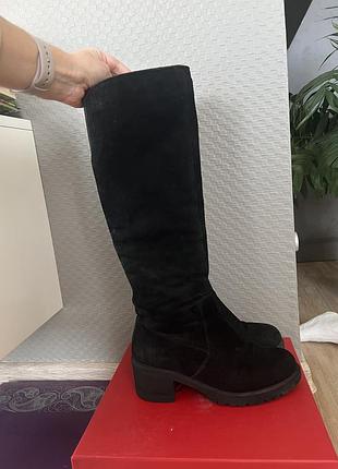 Зимові чоботи з натуральної замші 37/38 розміру