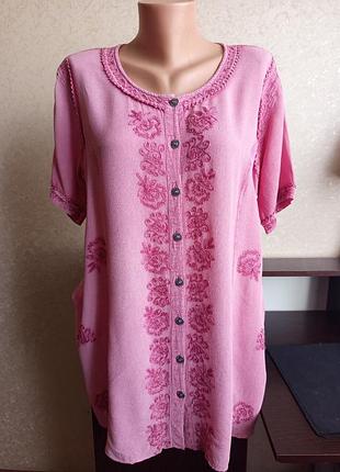 Лёгкая блуза, рубашка,короткий рукав.