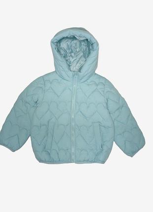 Осенняя куртка на девочку george стеганая с капюшоном