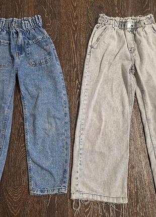 Джинси zara мом палаццо на резинці