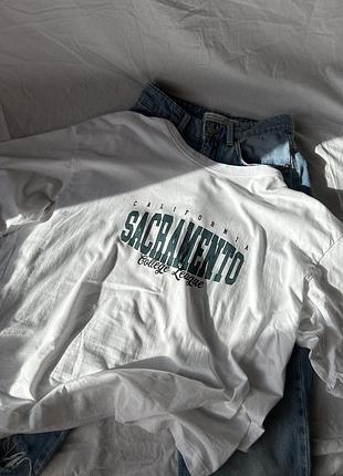 Футболка з надписом оверсайз