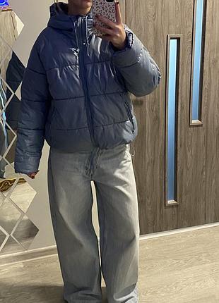 Зимова куртка h&m у ніжно-блакитному кольорі